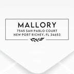 Custom Floral Address Stamp | Choose from 12 Designs | Multiple Ink Color - Image 2