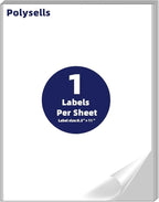 POLYSELLS Self Adhesive Address Shipping Labels by POLYSELLS