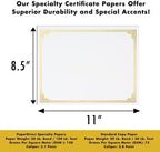 PaperDirect Green on White Classic Specialty Certificates, 8½ x11, Foil Accents - Image 4