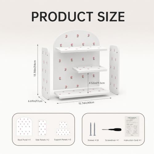 cute desk organizer, back to school accessories white, side view