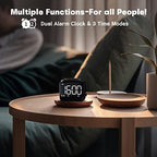easysleep acoustic sound alarms digital wake up clock, package contents