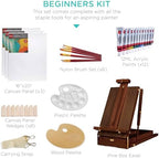 best choice products art easel for painting, portable shown in use