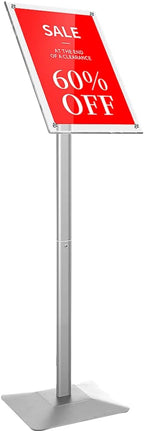 DISPLAYSWORKER Adjustable Heavy Duty Pedestal Acrylic Sign holder floor Stand by DISPLAYSWORKER