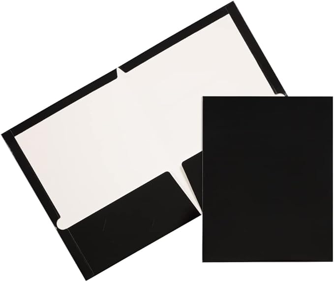 JAM PAPER Laminated Two Pocket Glossy School Folders by JAMPaper