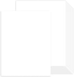 100 Sheets White Cardstock 8.5 x 11 Certificate Paper, Goefun White Card Stock by Goefun