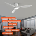 taloya 52 inch ceiling fans with lights and shown in use