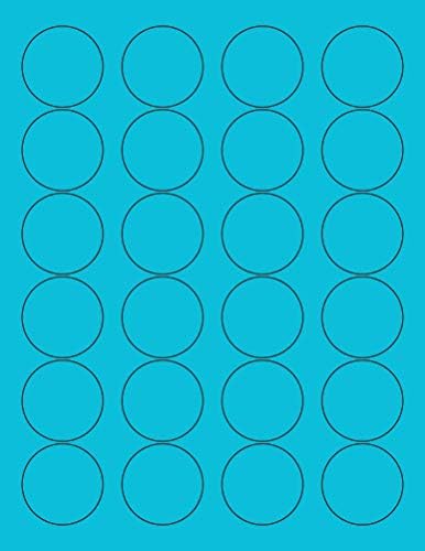 8-1/2 x 11" Neon Color High Light Fluorescent Labels by NextDayLabels