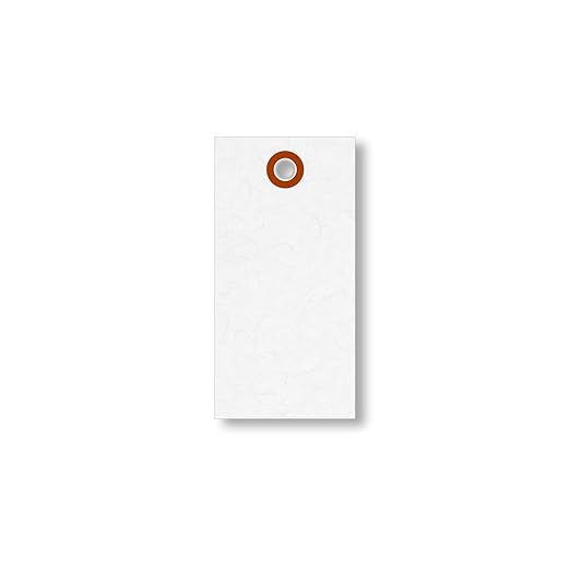 SmartSign 3.75 x 1.875 inch “White” Blank Tyvek Shipping Tags - Image 3