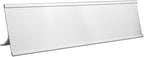 5 Pack 2" x 8" Aluminum Desk Name Plate Holders, Office Business Desk Sign - Image 3