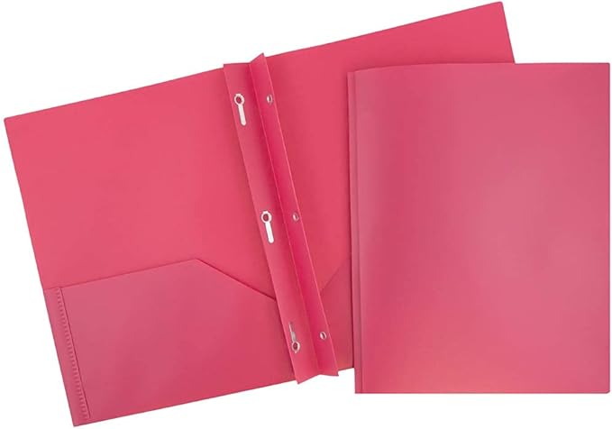 JAM PAPER Plastic Color POP Folders by JAMPaper