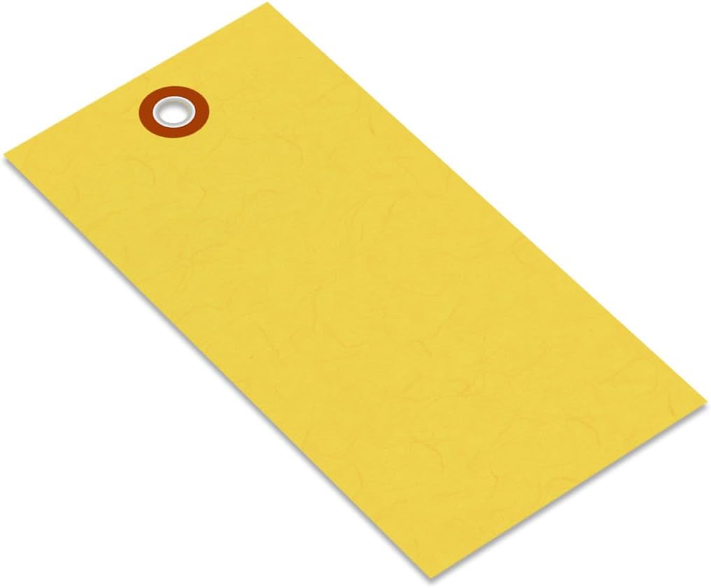 SmartSign 4.75 x 2.375 inch “Yellow” Blank Tyvek Shipping Tags