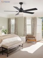 zmishibo 2 pack 52" ceiling fan with light, view 9