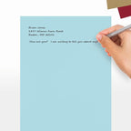 LUXPaper 8.5" x 11" Paper | Letter Size | Pastel Blue | 60lb. Text | 500 Qty - Image 5