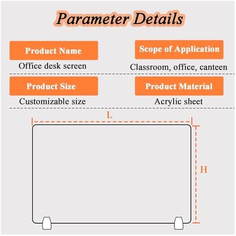 Portable Frosted Acrylic Desk Divider - Image 2