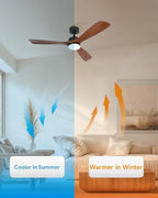 vonluce wood ceiling fan with lights 52 inch, package contents