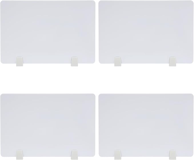 4PCS Desk Dividers Office Partitions, Privacy Desk Panel Protective, Acrylic - Image 2