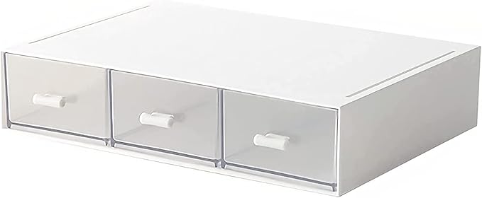 Desk Organizer-Stackable Storage Drawers, Plastic Compact Desk Storage Box by kulusion