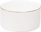 HANKOR Paper Clip Holder - Ceramic Paperclip Holders for Desk, Binder Paper Clip Dispenser Organizer (White)