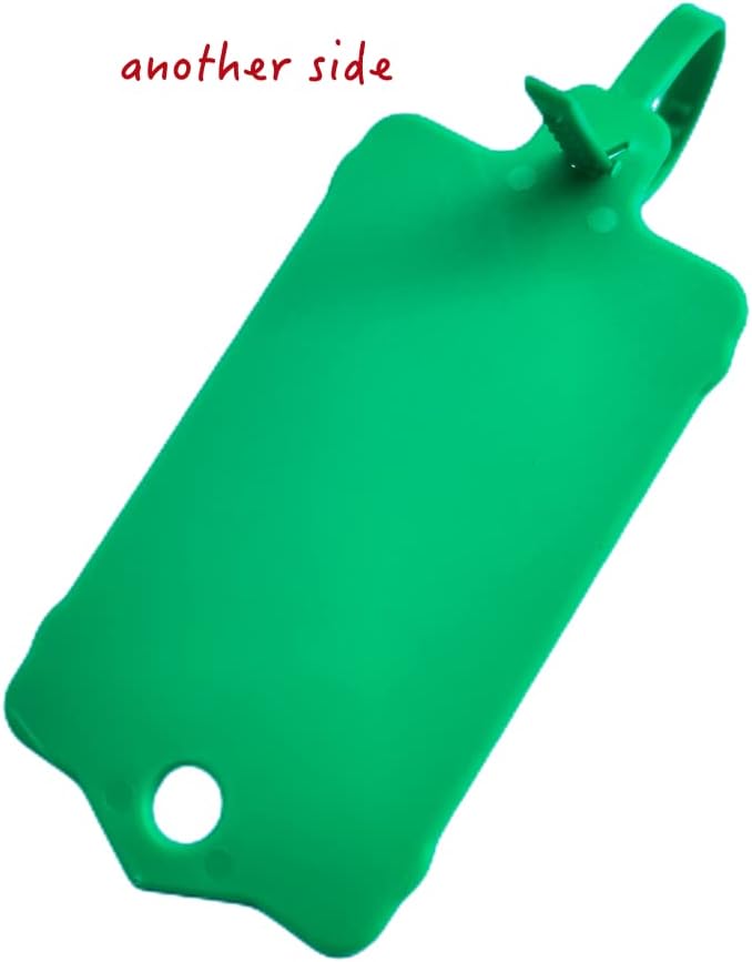 100pcs Reusable Blank Plastic Tags Ties Key Tags 1.45"*2.48" Serrated Tension - Image 3