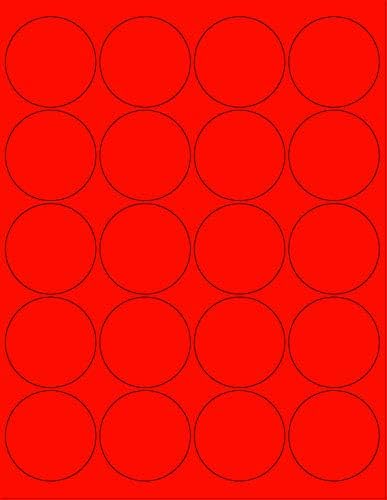 NextDayLabels - 8-1/2 x 11 Neon Color High Light Fluorescent Labels by NextDayLabels