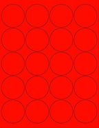 NextDayLabels - 8-1/2 x 11 Neon Color High Light Fluorescent Labels by NextDayLabels