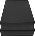 Lineco, 11x14 Black Museum Archival Storage Box, Drop Front Design,