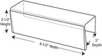 Plastic Products Mfg Single-Sided Cubicle Name Plates 8-1/2" Wide x 2-1/2" high - Image 4