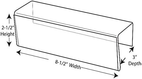 Plastic Products Mfg Single-Sided Cubicle Name Plates 8-1/2" Wide x 2-1/2" high - Image 4