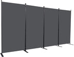CHOSENM Room Divider, 4 Panel Folding Privacy Screens by CHOSENM