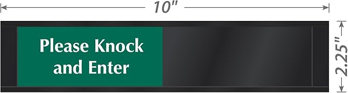 SmartSign Privacy Sign Please Knock And Enter/In Session Door Slider Sign - Image 3