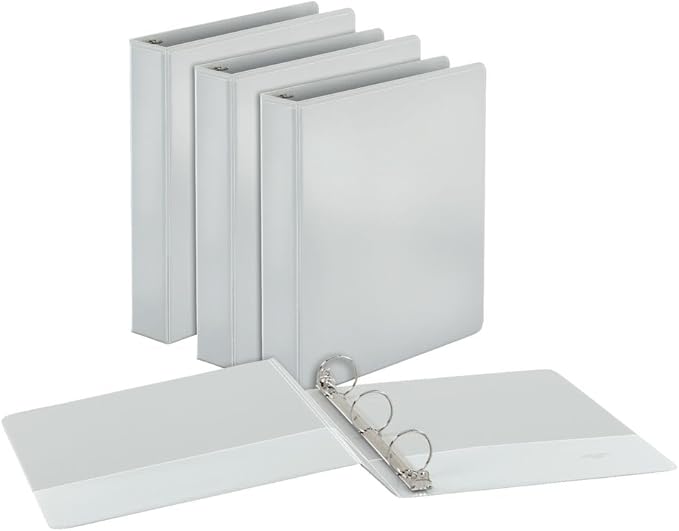 Cardinal 1.5 Inch 3 Ring Binder, Round Ring, 4 Pack, Holds 350 Sheets - Image 6