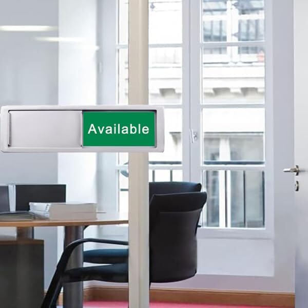 In Use or Available Sign, Magnetic Privacy Occupied Vacant Door indicator - Image 4