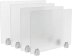 tonchean 4PCS Desk Dividers Office Partitions, Privacy Desk Panel Protective
