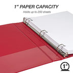 Samsill 1 Inch 3 Ring Binders, Made in USA, Economy Round Ring, 200 Sheet - Image 3