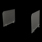 KONKENIE Acrylic Office Privacy Partition Indoor Desk Divider Guard Rectangle - Image 9