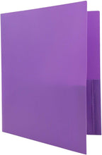 JAM PAPER Plastic 2 Pocket POP Folders - Image 3