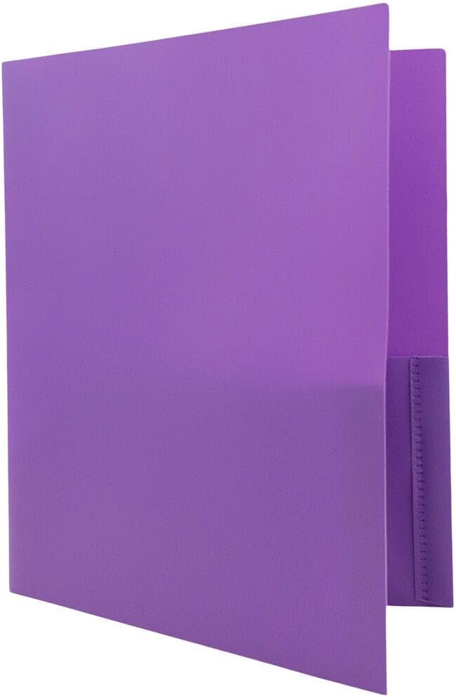 JAM PAPER Plastic Color Pop Folders - Image 3