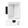 Wall Cable Concealer Management Kit, Recessed Outlet Behind TV by Unknown