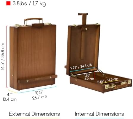 meeden table top easel for painting: portable tabletop shown in use