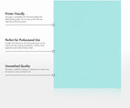 LUXPaper 8.5" x 11" Paper | Letter Size | Seafoam Blue | 80lb. Text | 50 Qty - Image 8