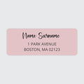 Dotty about Paper Personalized Blush Pink Colorblock by DottyAboutPaper