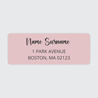 Dotty about Paper Personalized Blush Pink Colorblock by DottyAboutPaper