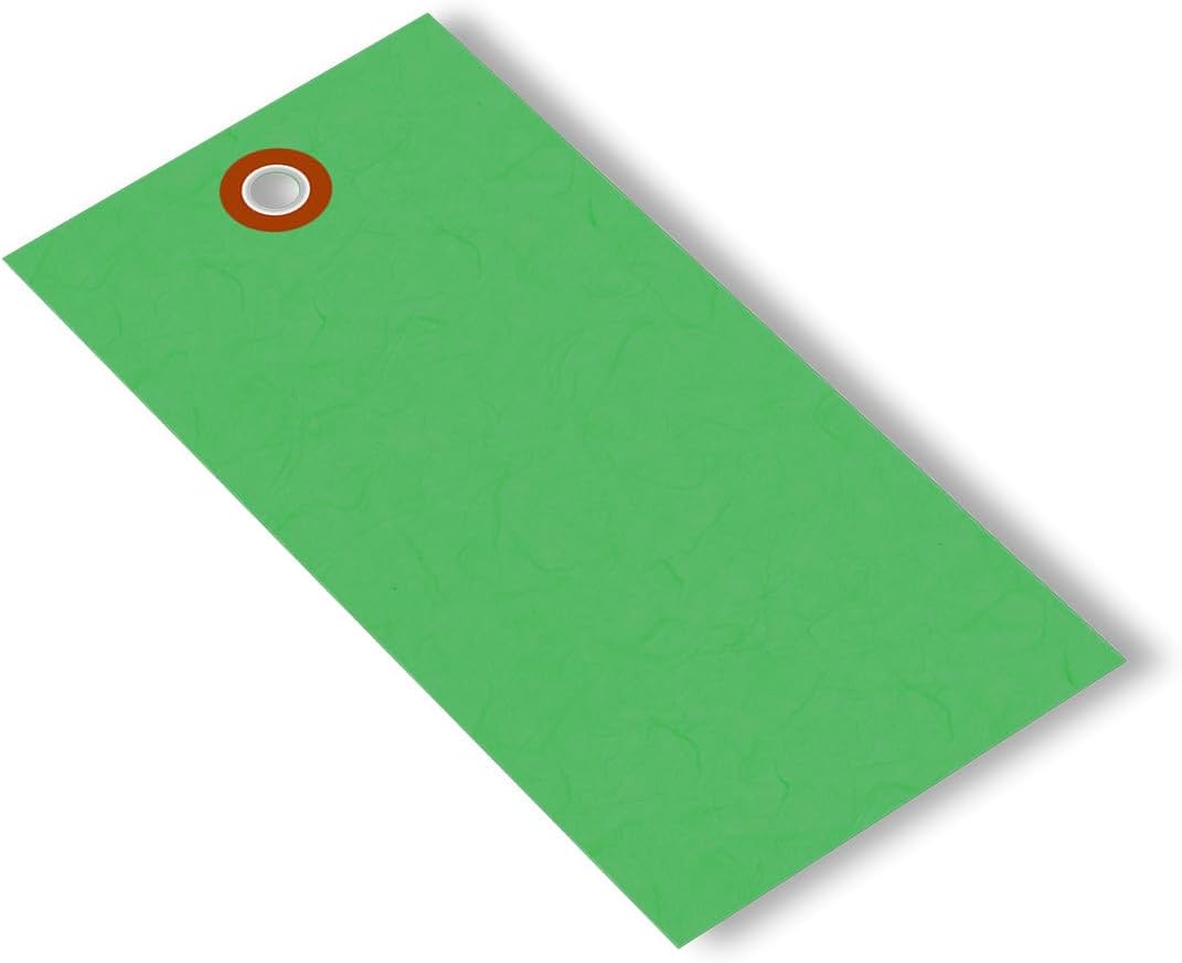 SmartSign 4.75 x 2.375 inch “Green” Blank Tyvek Shipping Tags