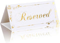 12 Pack Reserved Table Signs White Reserved Table Tent Card by Unknown