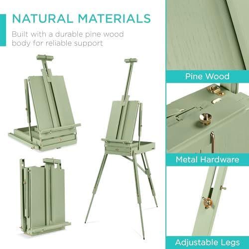 best choice products art easel for painting, portable, package contents