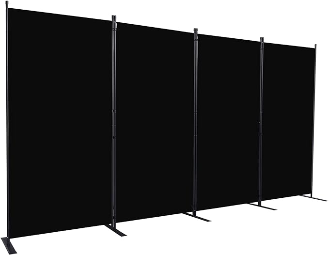 CHOSENM Room Divider, 4 Panel Folding Privacy Screens by CHOSENM