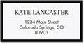 Lux Black Border Frame Return Address Labels-Set of 72, Self-Adhesive, by ColorfulImages