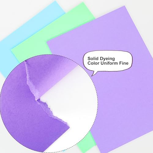 Colored Construction Paper 40 Sheets 8.5 x 11 Inches, 180GSM/65LB Purple Card - Image 5