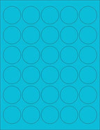NextDayLabels 8-1/2 x 11" Neon Color High Light Fluorescent Labels by NextDayLabels