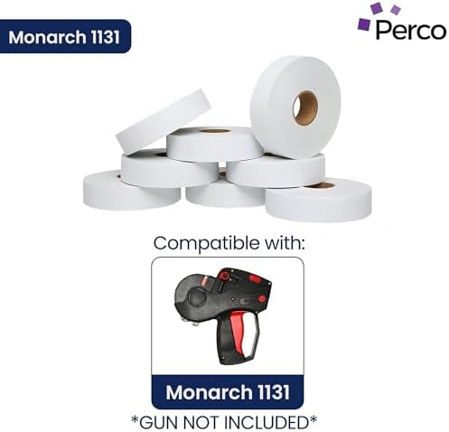 Pricing Labels for Monarch 1131 White - 20,000 Labels w/ 8 Rolls Value Pack, 1 Sleeve - Made in USA